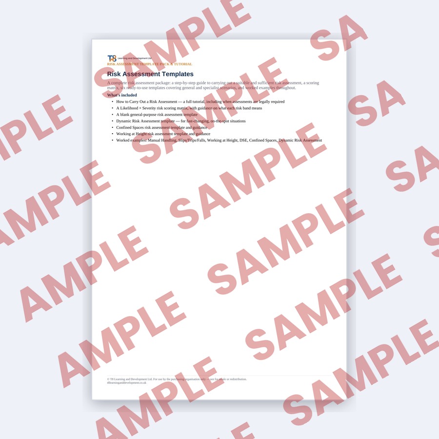 Risk Assessment Template Pack preview
